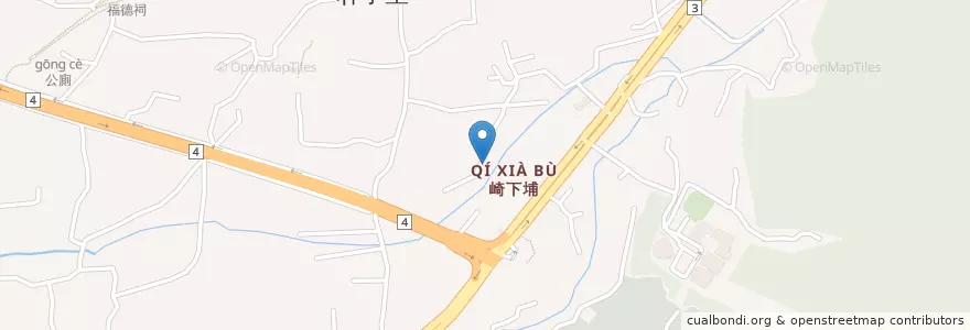 Mapa de ubicacion de 福德祠 en 台湾, 台中市, 豊原区.