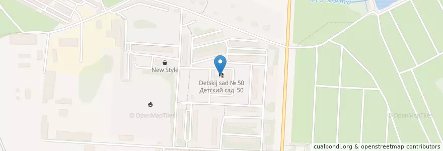 Mapa de ubicacion de Детский сад № 50 en Rusland, Centraal Federaal District, Oblast Moskou, Одинцовский Городской Округ.