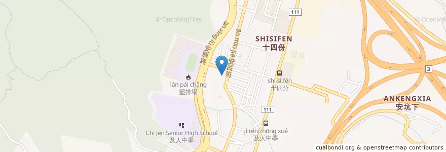 Mapa de ubicacion de 大豐生入元 en تايوان, تايبيه الجديدة, 新店區.