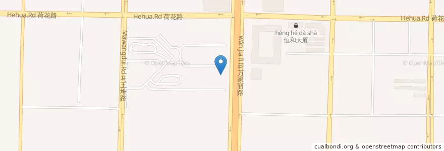 Mapa de ubicacion de 老妈家庭厨房 万家丽路店 en الصين, خونان, 长沙市 / Changsha, 芙蓉区 (Furong).