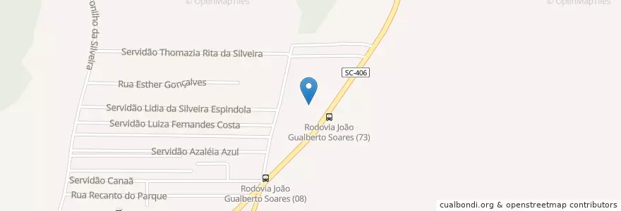 Mapa de ubicacion de Escola Expressão en Brazilië, Regio Zuid, Santa Catarina, Microrregião De Florianópolis, Região Geográfica Intermediária De Florianópolis, Florianópolis.