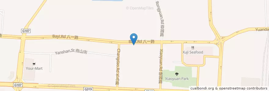Mapa de ubicacion de 一点味餐厅 en Китай, Хунань, 长沙市 / Changsha, 芙蓉区 (Furong).