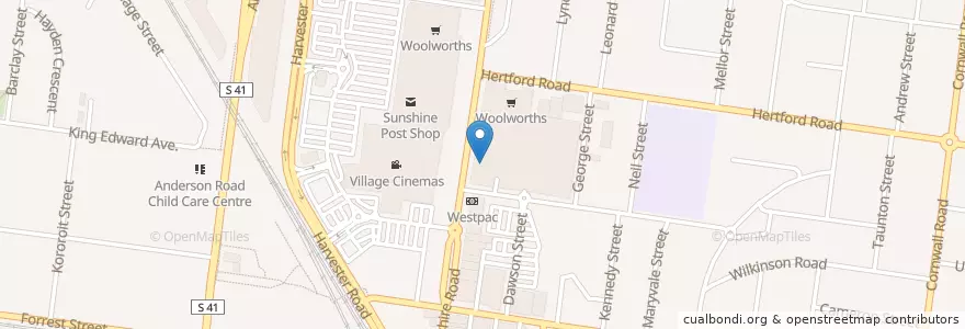 Mapa de ubicacion de Medical One Sunshine en 오스트레일리아, Victoria, City Of Brimbank.
