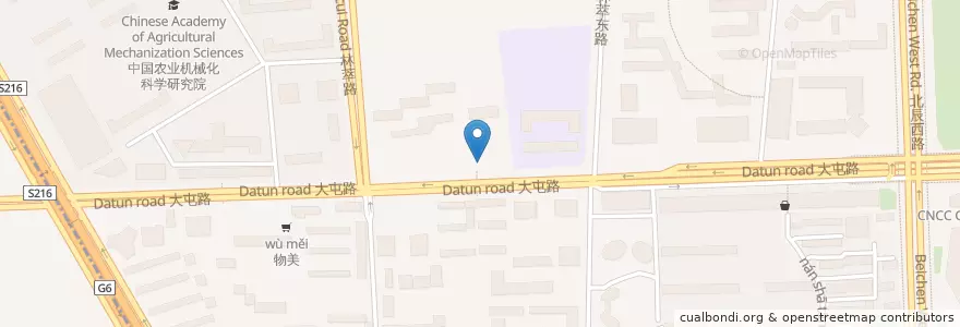 Mapa de ubicacion de mi coffee en China, Beijing, Hebei, 朝阳区 / Chaoyang.