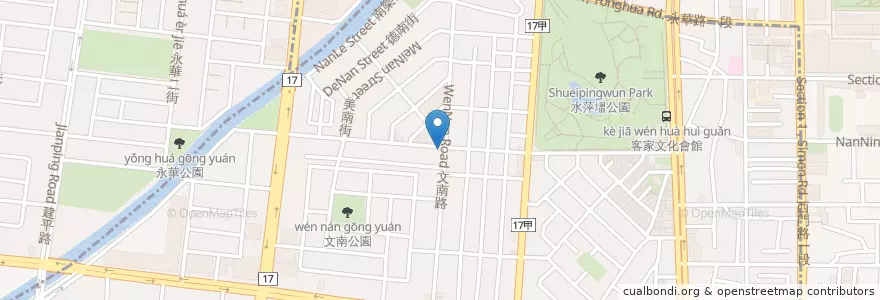 Mapa de ubicacion de 吉祥藥局 en 타이완, 타이난 시.