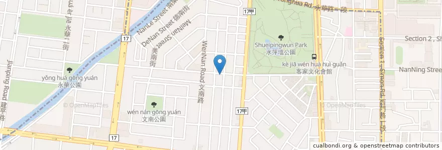Mapa de ubicacion de 林孟津內兒科診所 en 臺灣, 臺南市.