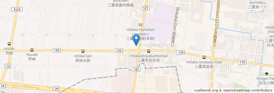 Mapa de ubicacion de ENEOS en Japonya, 東京都, 三鷹市.