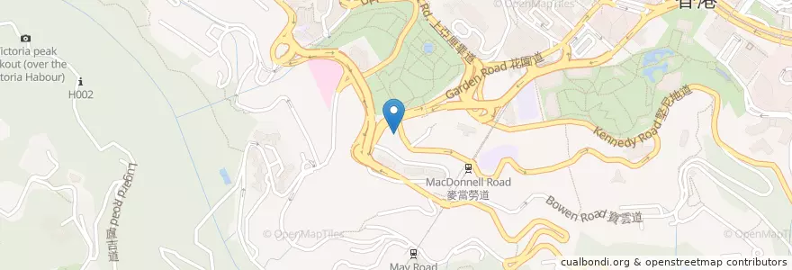 Mapa de ubicacion de 2 Macdonell Road Coffee Shop en چین, گوانگ‌دونگ, هنگ‌کنگ, جزیره هنگ کنگ, 新界 New Territories, 中西區 Central And Western District.