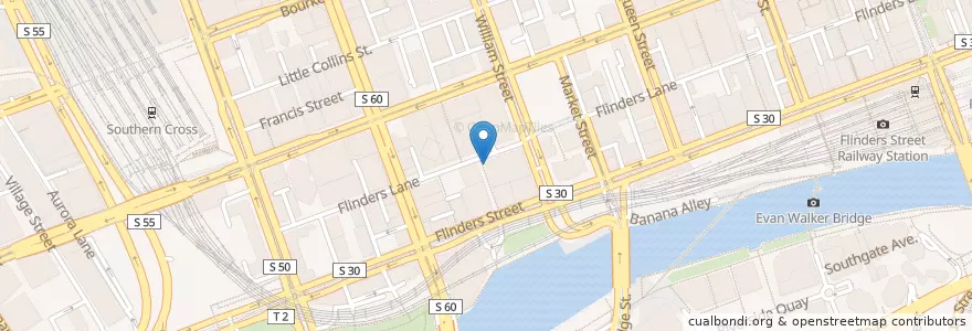 Mapa de ubicacion de Satay Bar en Australie, Victoria, City Of Melbourne.