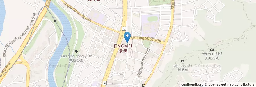 Mapa de ubicacion de 榮記點心 en Тайвань, Новый Тайбэй, Тайбэй, 文山區.