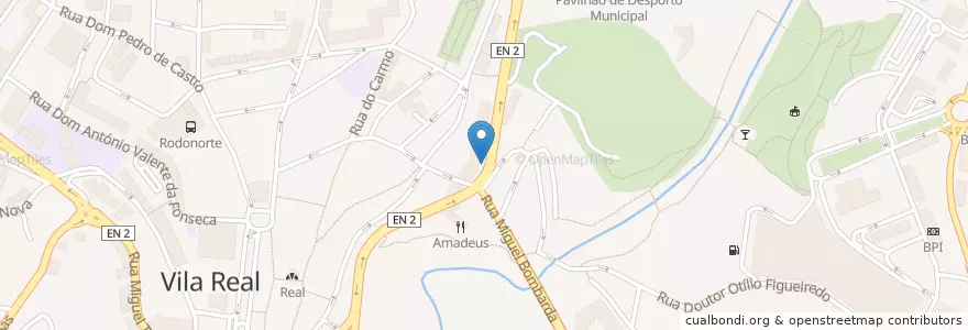 Mapa de ubicacion de Ecoponto en Portekiz, Norte, Vila Real, Douro, Vila Real, Vila Real.