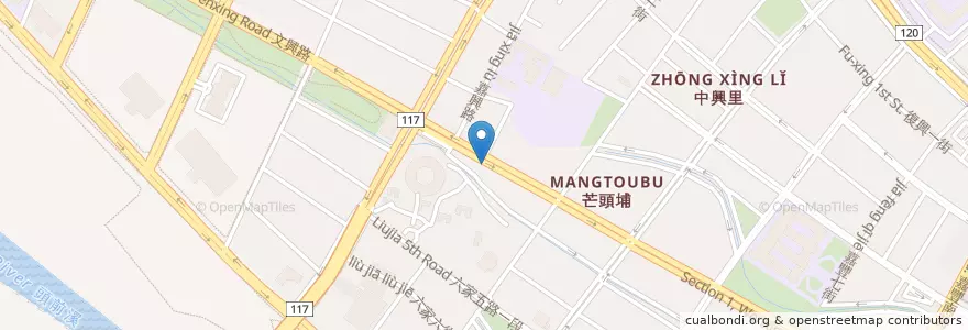 Mapa de ubicacion de 吉緣素食館 en تایوان, 臺灣省, 新竹縣, 竹北市.