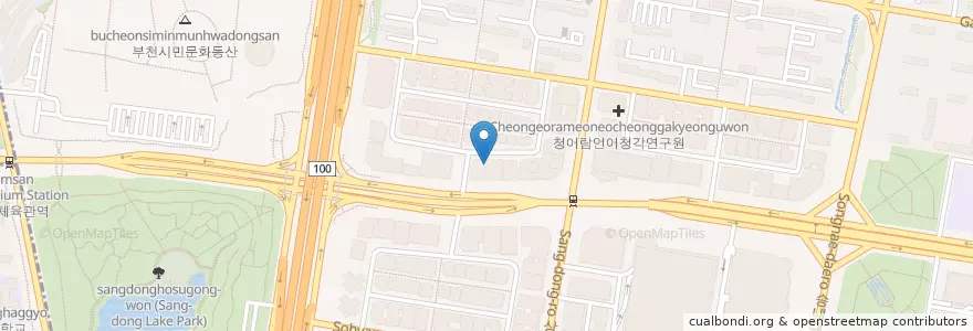 Mapa de ubicacion de 위더스동물병원 en Corée Du Sud, Gyeonggi, 부천시.