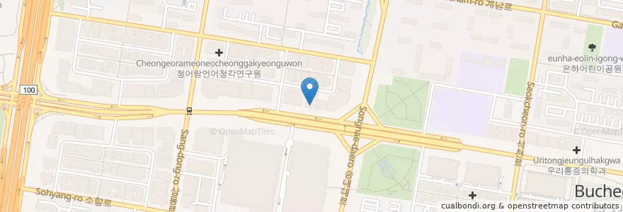 Mapa de ubicacion de 전복스토리 en Güney Kore, 경기도, 부천시.
