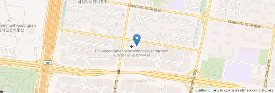 Mapa de ubicacion de Sinhan Bank en South Korea, Gyeonggi-Do, Bucheon-Si.