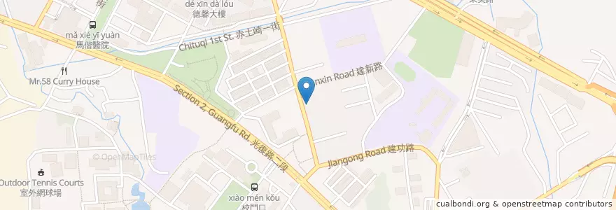 Mapa de ubicacion de 香港銅鑼灣 en تايوان, مقاطعة تايوان, سين شو, 東區.