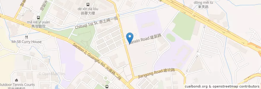 Mapa de ubicacion de 江美麗診所 en Taiwan, 臺灣省, 新竹市, 東區.