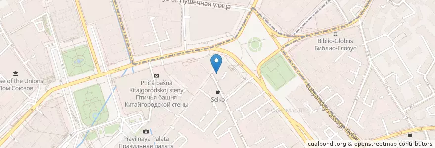 Mapa de ubicacion de Farш en Rusia, Distrito Federal Central, Москва, Distrito Administrativo Central, Тверской Район.