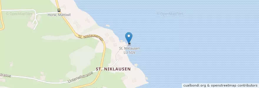 Mapa de ubicacion de St. Niklausen LU SGV en Schweiz/Suisse/Svizzera/Svizra, Luzern, Horw.