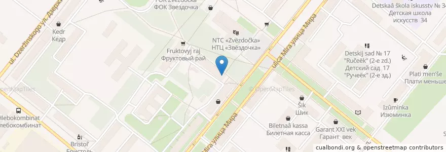 Mapa de ubicacion de Столовая Фреш en Russia, Northwestern Federal District, Arkhangelsk Oblast, Primorsky District, Городской Округ Северодвинск.