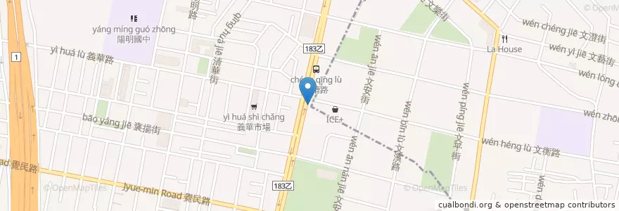 Mapa de ubicacion de Startbucks en Taiwan, Kaohsiung, Sanmin.