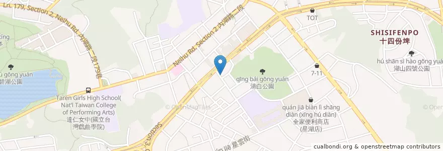 Mapa de ubicacion de 商越涮涮鍋 en Taiwan, 新北市, Taipei, 內湖區.