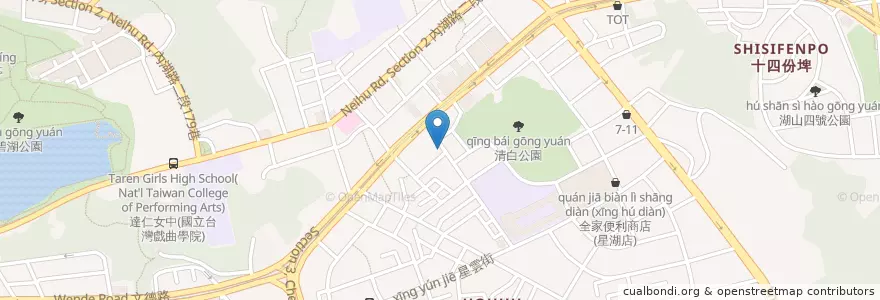 Mapa de ubicacion de 丞康牙醫 en تایوان, 新北市, تایپه, 內湖區.