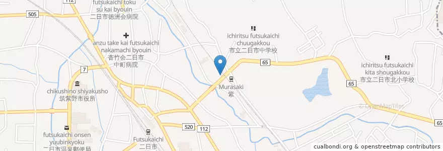 Mapa de ubicacion de 宝香閣 en Japan, 福岡県, 筑紫野市.