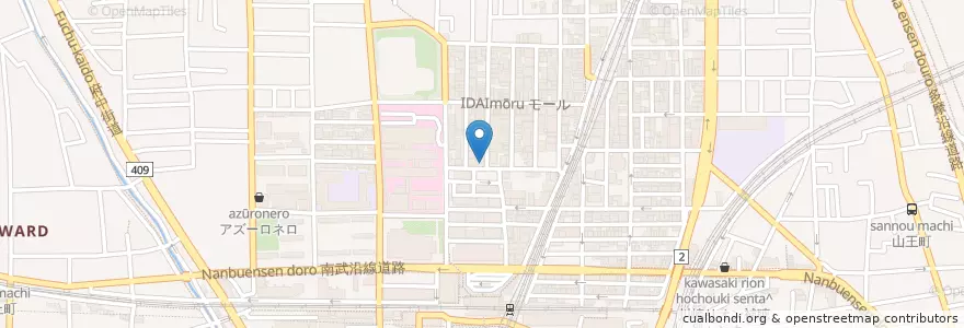 Mapa de ubicacion de しぶや針灸院 en Japón, Prefectura De Kanagawa, Kawasaki, 中原区.