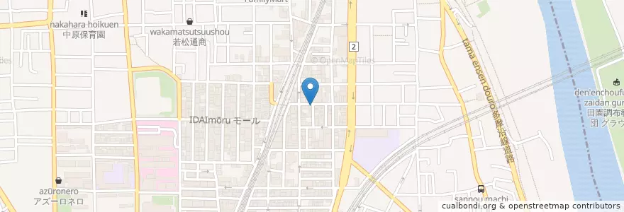Mapa de ubicacion de ビヤレストラン えいと en Japan, Kanagawa Prefecture, Kawasaki, Nakahara Ward.