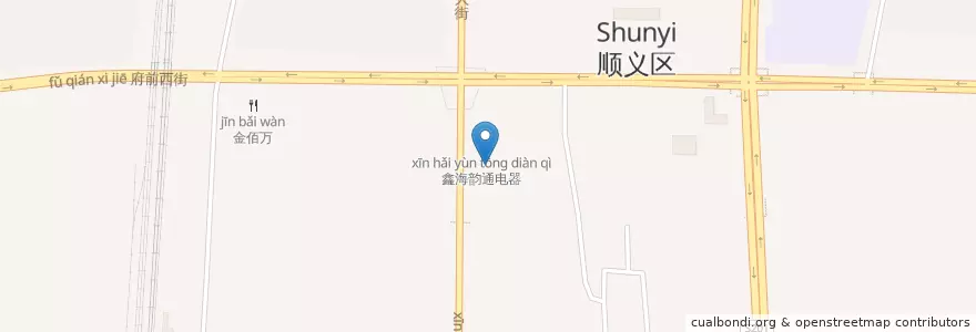 Mapa de ubicacion de 比格皮萨顺义店 en 中国, 北京市, 河北省, 顺义区 / Shunyi.