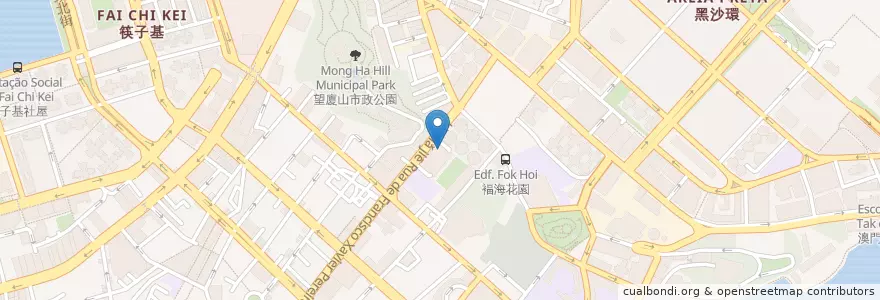 Mapa de ubicacion de 望賢樓停車場 Auto-Silo do Edifício Mong In en China, Macau, Guangdong, Municipality Of Macau, Zhuhai City, Xiangzhou District, 花地瑪堂區 Nossa Senhora De Fátima.