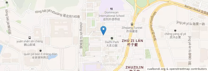 Mapa de ubicacion de A&K Cafe en Тайвань, Новый Тайбэй, Тайбэй, 中山區.