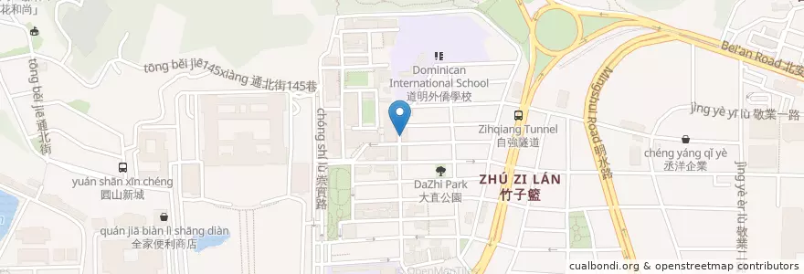 Mapa de ubicacion de Shark Bites Toast en Taiwan, New Taipei, Taipei, Zhongshan District.