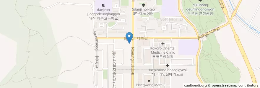 Mapa de ubicacion de Cin-Cin Italian Pizzeria en 대한민국, 대전, 유성구, 노은동.