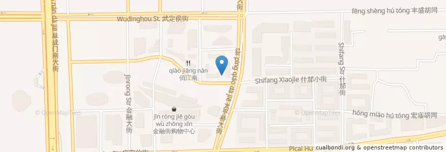 Mapa de ubicacion de 羲和小馆 en 中国, 北京市, 河北省, 西城区.