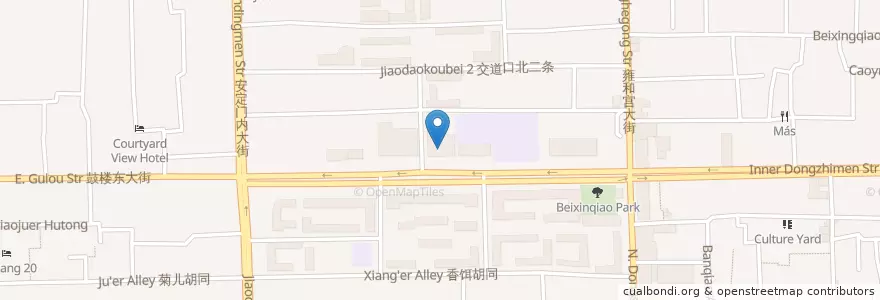 Mapa de ubicacion de 东城区第一图书馆 en China, Pequim, Hebei, 东城区.