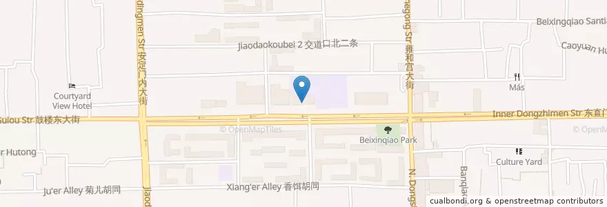 Mapa de ubicacion de 中国银行 en China, Peking, Hebei, 东城区.