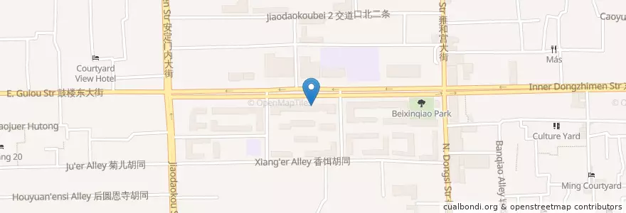 Mapa de ubicacion de 工商银行 en 中国, 北京市, 河北省, 东城区.