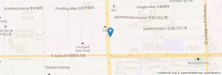 Mapa de ubicacion de 工商银行 en China, Beijing, Hebei, 东城区.