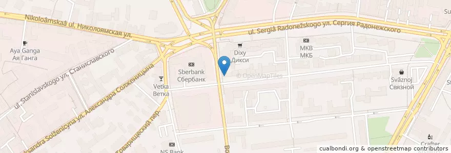 Mapa de ubicacion de Чудо Доктор en Russie, District Fédéral Central, Moscou, Центральный Административный Округ, Таганский Район.