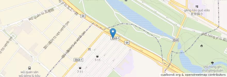 Mapa de ubicacion de 福州傻瓜麵 en 臺灣, 新北市, 五股區.