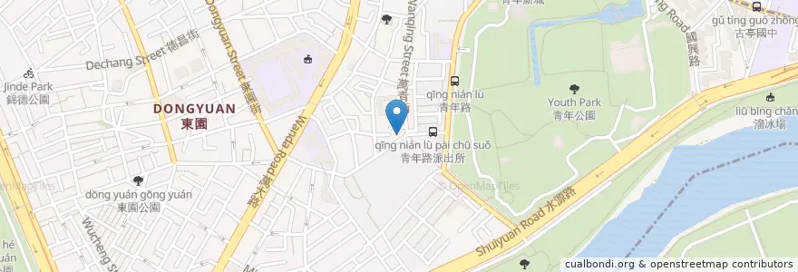 Mapa de ubicacion de 我家廚坊 en تایوان, 新北市, تایپه, 萬華區.