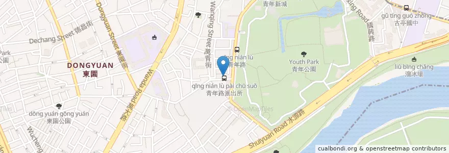 Mapa de ubicacion de 台北朝天宮 en Taiwan, Nuova Taipei, Taipei, Distretto Di Wanhua.