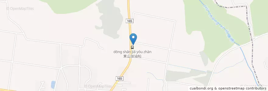Mapa de ubicacion de 台灣中由 en 臺灣, 臺南市, 東山區.