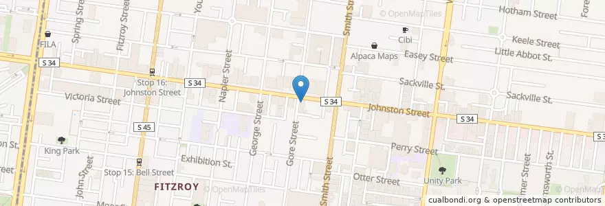 Mapa de ubicacion de Addict en 오스트레일리아, Victoria, City Of Yarra.