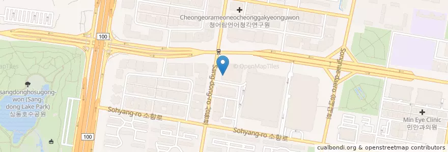 Mapa de ubicacion de 미스터 피자 상동점 en Corea Del Sud, Gyeonggi, 부천시.