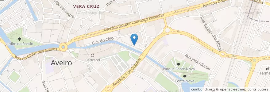 Mapa de ubicacion de Estacionamento do Mercado Manuel Firmino en پرتغال, Aveiro, Centro, Baixo Vouga, Aveiro, Glória E Vera Cruz.