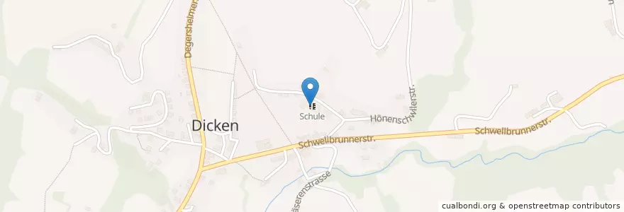 Mapa de ubicacion de Schule en Schweiz, Sankt Gallen, Wahlkreis Toggenburg, Neckertal.