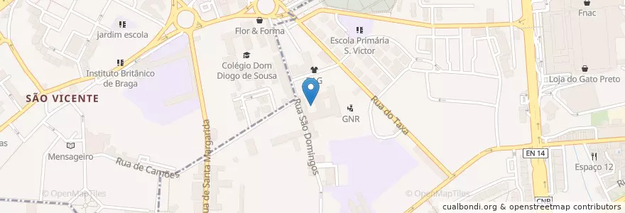 Mapa de ubicacion de Auditório Vita en Portugal, Nord, Braga, Cávado, Braga, São Vítor.